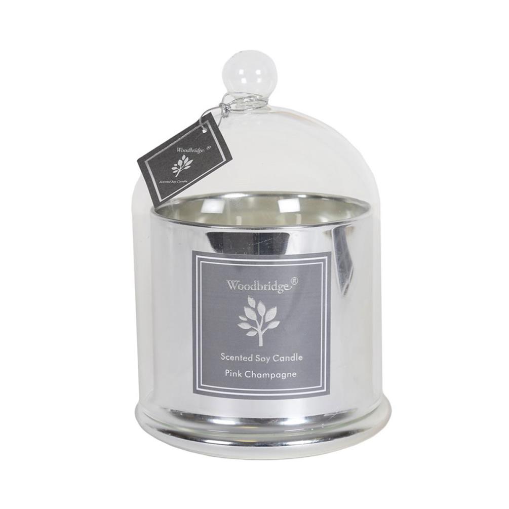 Woodbridge Pink Champagne Large Bell Jar Candle £20.29